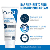 CeraVe Moisturizing Cream & Hydrating Facial Cleanser Set for Dry Skin Travel Skin Care Kit
