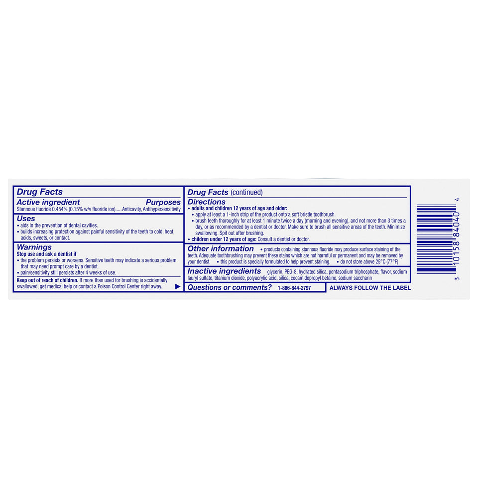 Sensodyne Repair and Protect Whitening Toothpaste for Sensitive Teeth with Cavity Protection Pack of 2