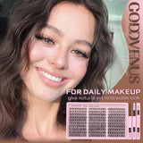Goddvenus Lash Clusters Kit 300 Piece Wispy DIY Eyelash Extensions C Curl 10-16mm Natural Look