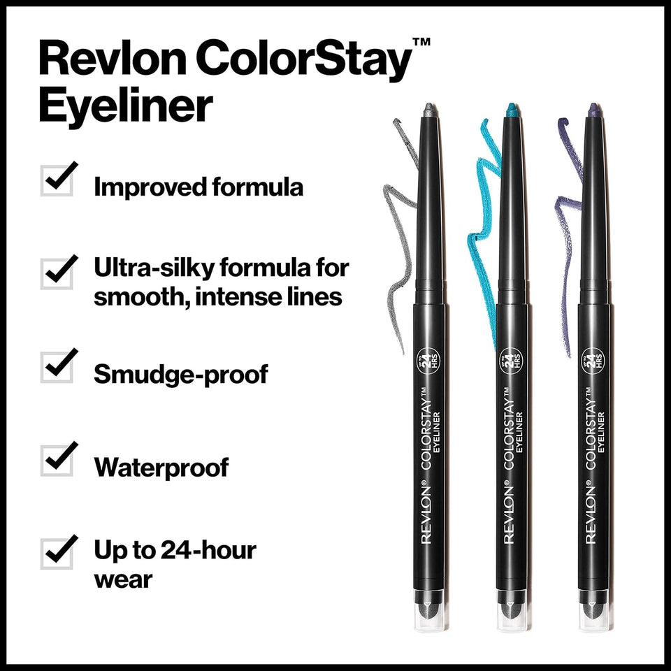 Revlon ColorStay Smudge Proof Eyeliner for Precise Eye Definition and Waterproof Performance