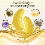 NAZANO Under Eye Patches 60 Pack with Gold Collagen and Hyaluronic Acid for Eye Area Hydration