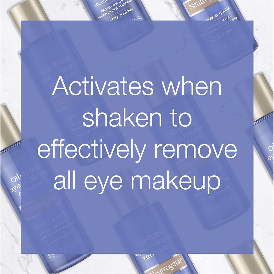 Neutrogena Gentle Oil Free Eye Makeup Remover for Sensitive Eyes and Waterproof Makeup Removal