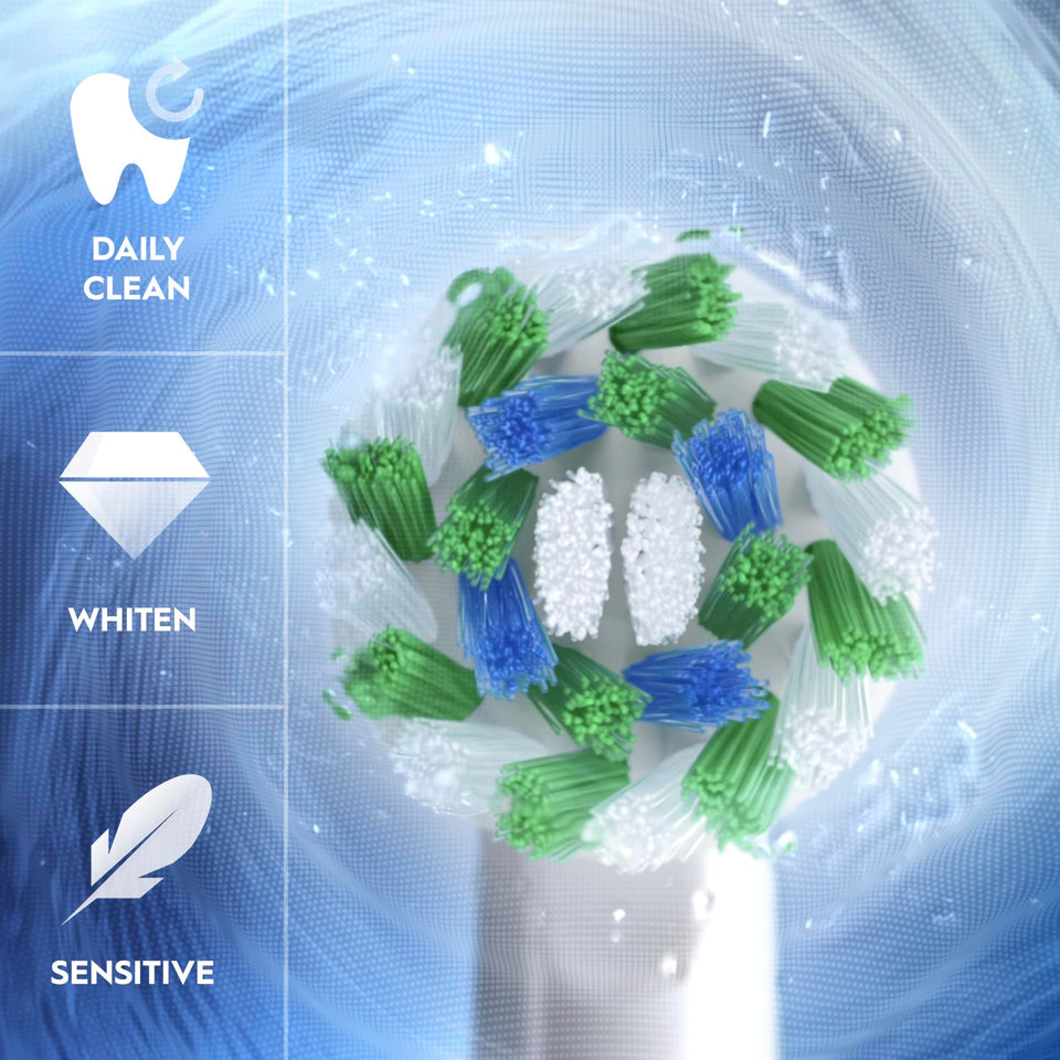 Oral-B Pro 1000 Rechargeable Electric Toothbrush White Dentist-Inspired Round Brush Head