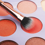 Real Perfection 16 Piece Makeup Brush Set with Eyebrow Razor Synthetic Foundation Concealer Eyeshadow Blush Pink