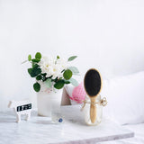 BESTOOL Boar Bristle Hair Brush Natural Bamboo Cushion Paddle Anti-Static for Women Men Kids