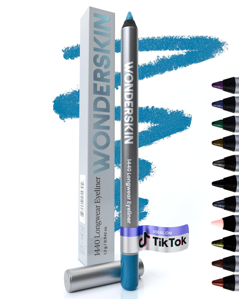 Wonderskin 1440 Longwear Eyeliner Pencil Deep Black Waterproof Formula for Lasting Eye Makeup