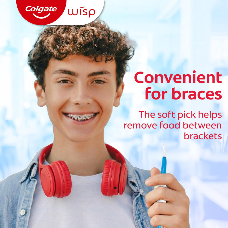 Colgate Max Fresh Wisp Disposable Mini Travel Toothbrushes Peppermint 24 Count Pack of 4