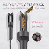 TYMO CURLPRO Automatic Rotating Curling Iron with Ionic Ceramic Barrel for Beach Waves Pink