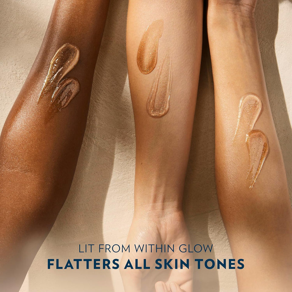 Vaseline Sunlit Glow Body Gel Oil with Vanilla Cocoa Shimmer and Ultra Hydrating Lipids Formula