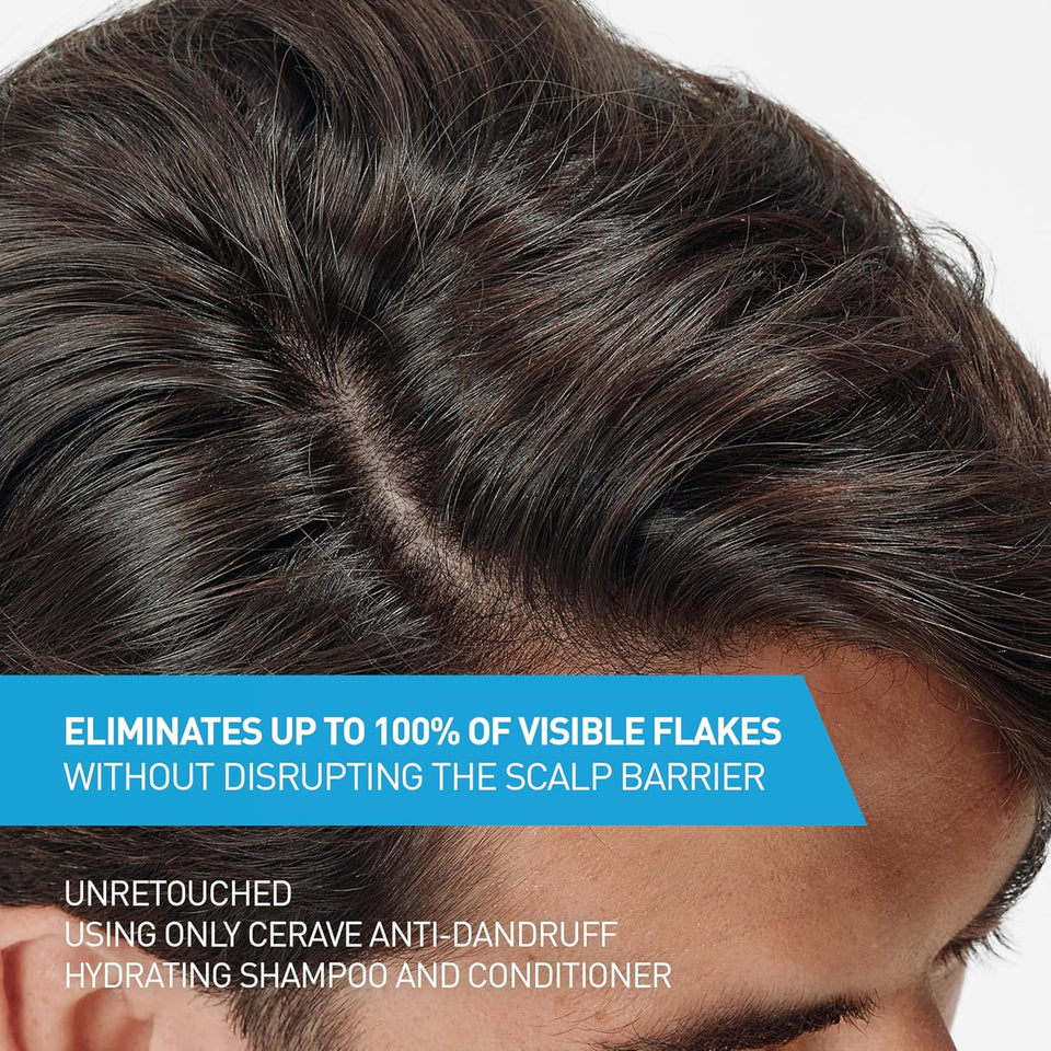 CeraVe Anti Dandruff Shampoo for Flake Removal Itchy Scalp Relief and Deep Hydration Care