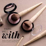 BS-MALL 18 Piece Professional Makeup Brush Set with Travel Case Synthetic Face Eye Brushes