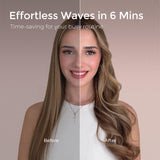 TYMO CurlPro Plus Ceramic Automatic Hair Curler with Anti-Scald Design for Long Hair Women Gold