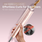 TYMO CurlPro Plus Ceramic Automatic Hair Curler with Anti-Scald Design for Long Hair Women Gold