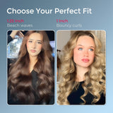 TYMO CURLPRO Automatic Rotating Curling Iron with Ionic Ceramic Barrel for Beach Waves Pink