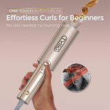 TYMO CurlPro Plus Ceramic Automatic Hair Curler with Anti-Scald Design for Long Hair Women Gold